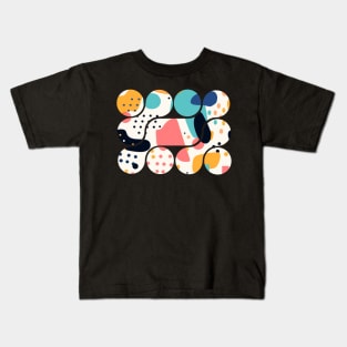 Abstract Shapes in Pastel Colors Kids T-Shirt